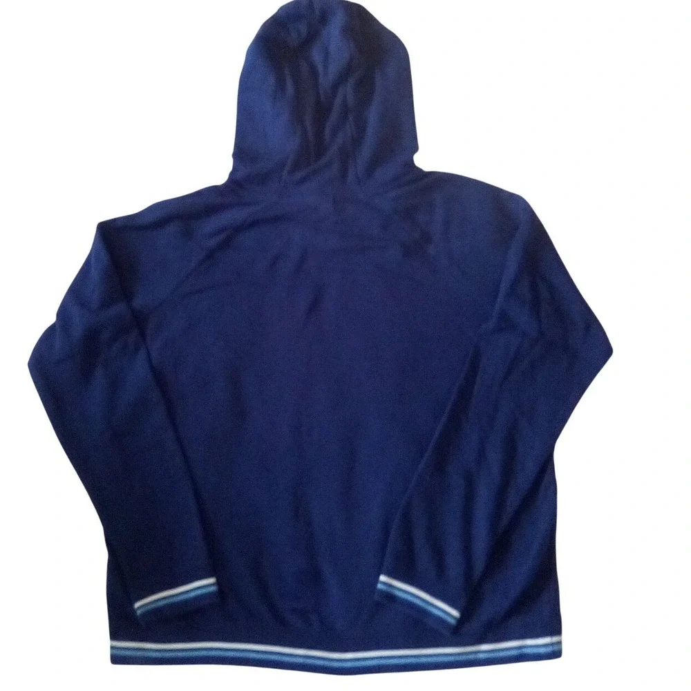 Vintage Navy Blue Nike Hoodie Size (LG)